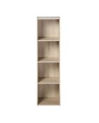 Estante de almacenamiento Cases 4, decoración de madera clara, H.122 cm