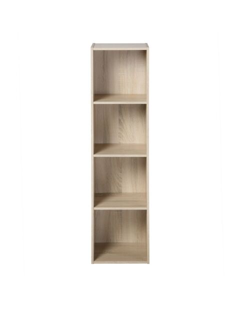 Cases 4 opbergplank met licht houten decor - H.122 cm