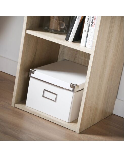 Cases 4 opbergplank met licht houten decor - H.122 cm