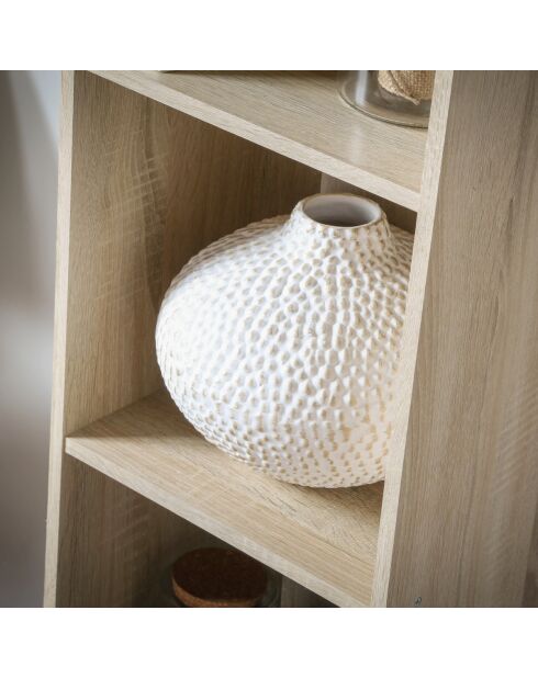 Cases 4 opbergplank met licht houten decor - H.122 cm
