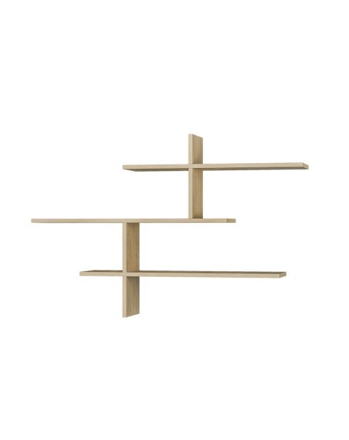 Étagère murale Leo suspendue dorée - L.123 cm