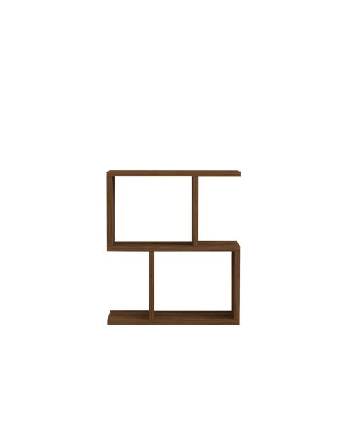 Bout de canapé Zet marron foncé - L.45 cm