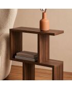 Bout de canapé Zet marron foncé - L.45 cm