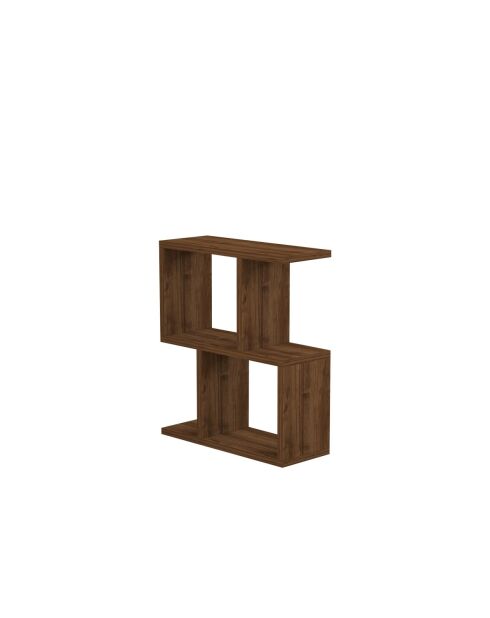 Bout de canapé Zet marron foncé - L.45 cm