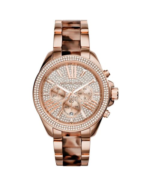 Montre MK6159 chronographe en acier rose