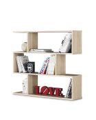 Athena plank met 3 niveaus, licht houten decor - L.110 cm