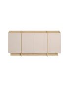 Credenza a 4 ante in onice con decoro in cachemire e rovere - L.180 cm