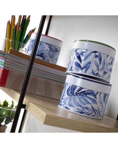 Étagère murale 4 niveaux décor bois - L.60 cm
