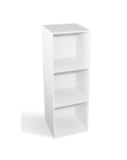 Armario blanco con tres compartimentos Alsakaz - 103 x 35 x 34 cm