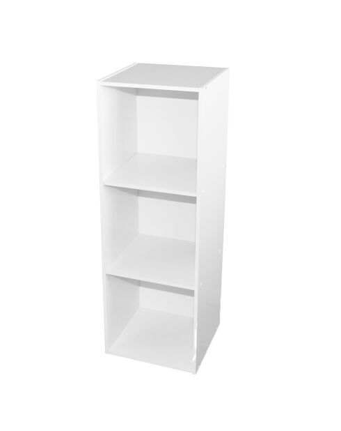 Armario blanco con tres compartimentos Alsakaz - 103 x 35 x 34 cm