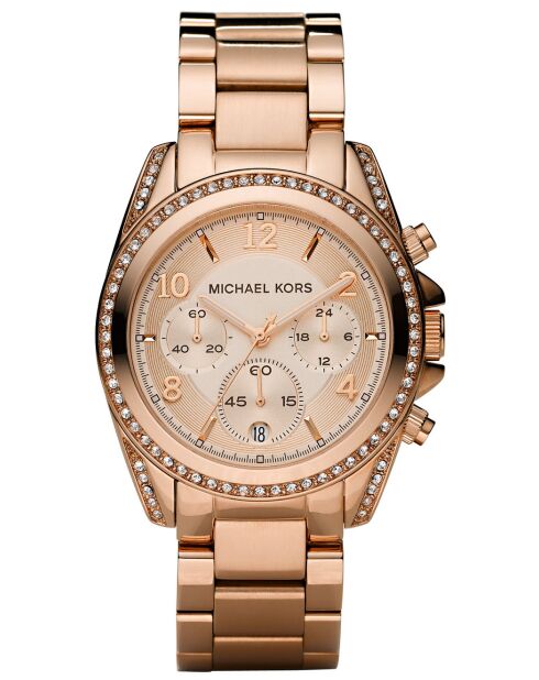 Montre MK5263 chronographe en acier rose