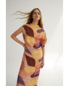 Rosafarbenes Hara Cubista Kleid