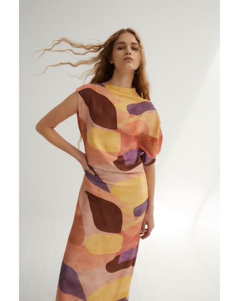 Rosafarbenes Hara Cubista Kleid