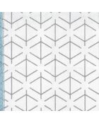 Set de 2 fundas para ropa blanca y azul - H.90 cm