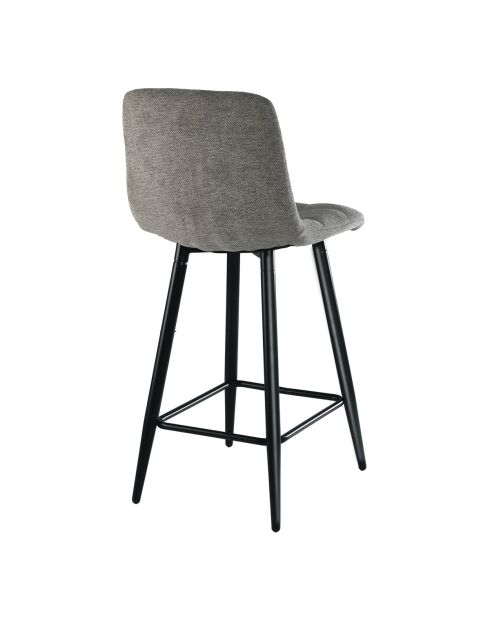 Tabourets Sia rembourrés en tissu chiné marron, lot de 2 - H.94 cm