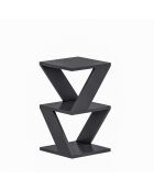 Tavolino da divano Albeni 3 livelli nero - H.50 cm