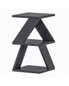 Tavolino da divano Albeni 3 livelli nero - H.50 cm