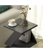 Tavolino da divano Albeni 3 livelli nero - H.50 cm