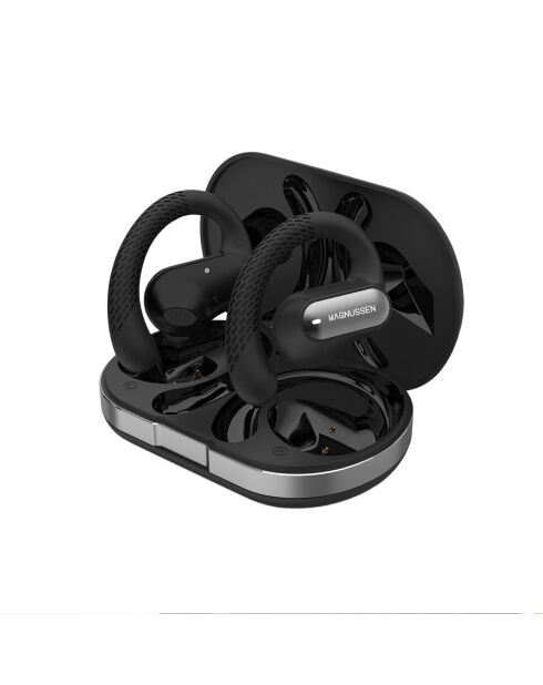 Écouteurs sans fil open-ear M23 noirs - 18.5x11.5x10 cm