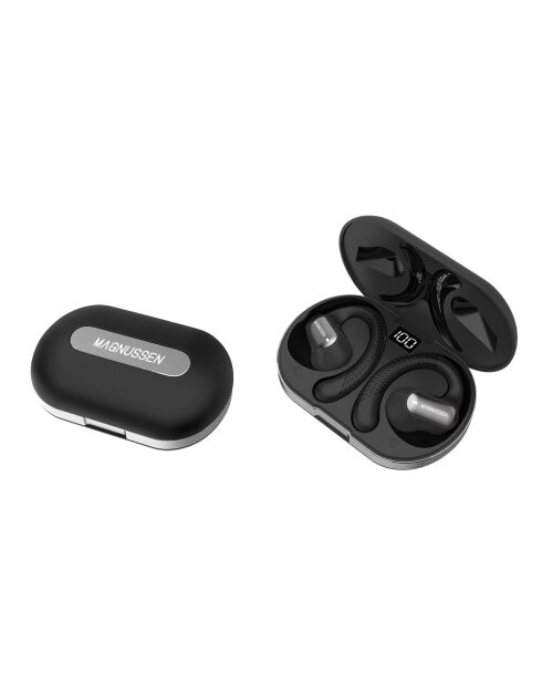 Écouteurs sans fil open-ear M23 noirs - 18.5x11.5x10 cm