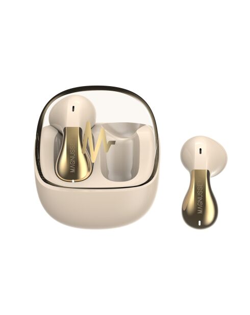 Écouteurs sans fil M22 champagne - 18.5x11.5x10 cm