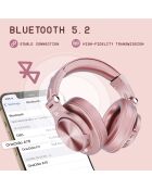 Cuffie Bluetooth H6 in oro rosa - 24x17x11 cm