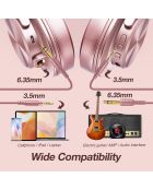Cuffie Bluetooth H6 in oro rosa - 24x17x11 cm