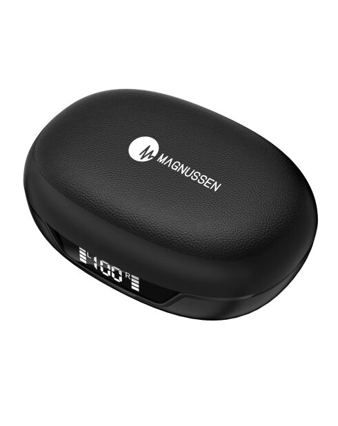 Écouteurs sans fil avec boîtier enceinte M21 noir mat - 18.5x11.5x4 cm