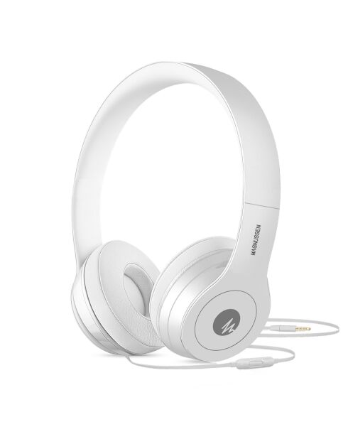 Casque filaire enfant W1 blanc mat - 24x17x11 cm