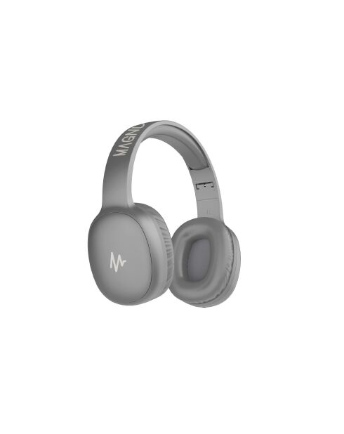 Casque Bluetooth pliable H8 gris - 24x17x11 cm