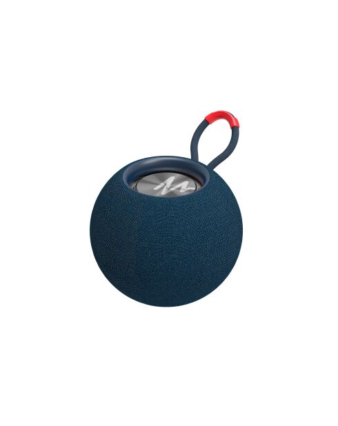 Enceinte Bluetooth portable S5 bleue - 11x11x9.4 cm