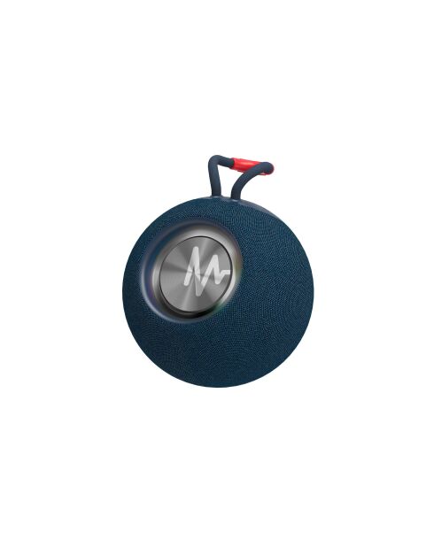 Enceinte Bluetooth portable S5 bleue - 11x11x9.4 cm