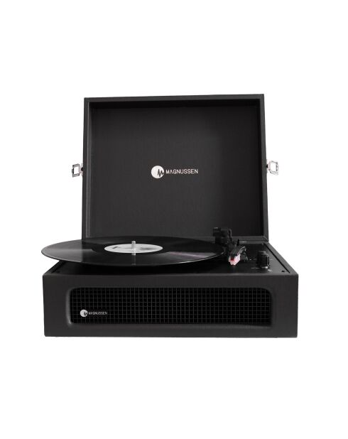 Platine vinyle Bluetooth T1 noir et auburn - 36x29x14 cm