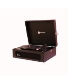 Giradischi Bluetooth T1 nero e ramato - 36x29x14 cm