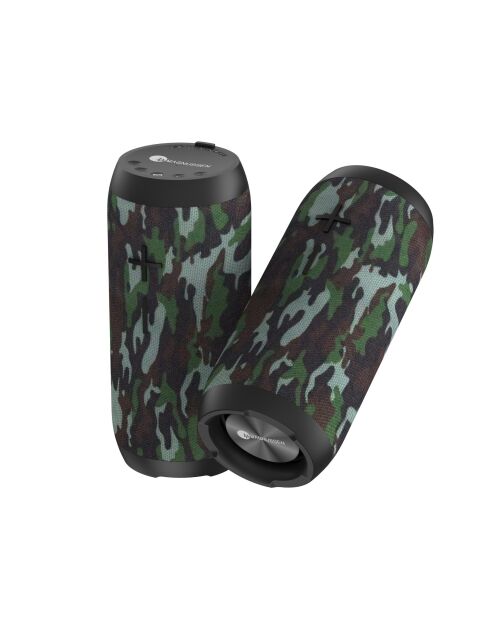 Enceinte Bluetooth portable S2 camouflage - 6.5x18x6.5 cm