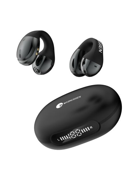 Écouteurs sans fil open-ear à clip M28 noirs - 18.5x11.5x10 cm
