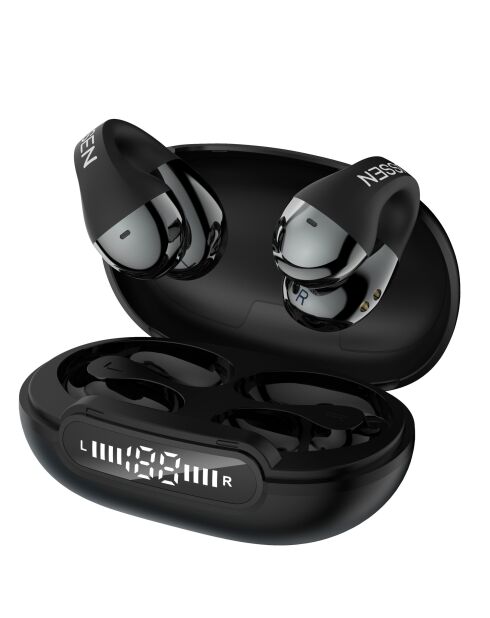Écouteurs sans fil open-ear à clip M28 noirs - 18.5x11.5x10 cm