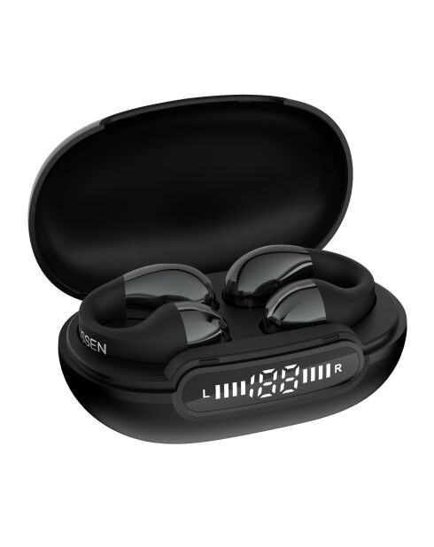 Écouteurs sans fil open-ear à clip M28 noirs - 18.5x11.5x10 cm