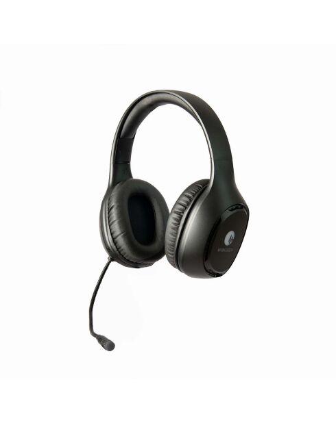 Casque gaming sans fil H5 noir mat - 9x10x19 cm