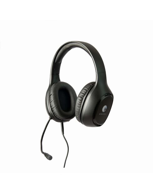 Casque gaming sans fil H5 noir mat - 9x10x19 cm