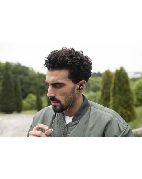 Écouteurs Bluetooth M4 noir mat - 18.5x11.5x4 cm