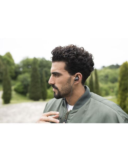 Écouteurs Bluetooth M4 noir mat - 18.5x11.5x4 cm