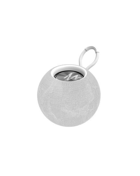 Enceinte Bluetooth portable S5 blanche - 11x11x9.4 cm