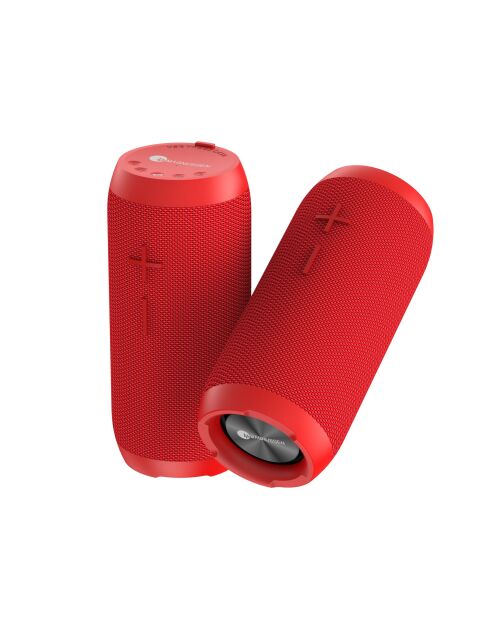 Enceinte Bluetooth portable S2 rouge - 6.5x18x6.5 cm