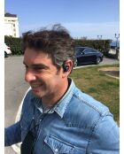 Auricolari wireless M14 neri opachi - 18,5x11,5x4 cm