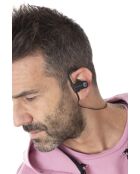 M12 mattschwarze Sport-Bluetooth-Kopfhörer - 18,5 x 11,5 x 4 cm
