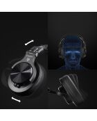 Casque Bluetooth H6 noir brillant - 24x17x11 cm