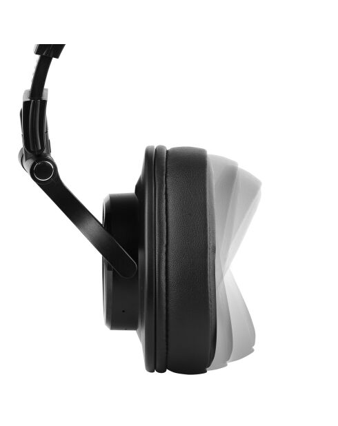 Casque Bluetooth H6 noir brillant - 24x17x11 cm