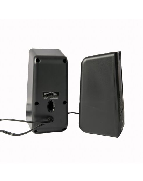 Enceintes gaming G9 noires - 9x9x18.5 cm