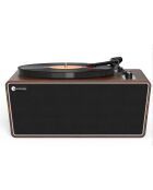 Giradischi Bluetooth T2 nero e ramato - 36x29x14 cm